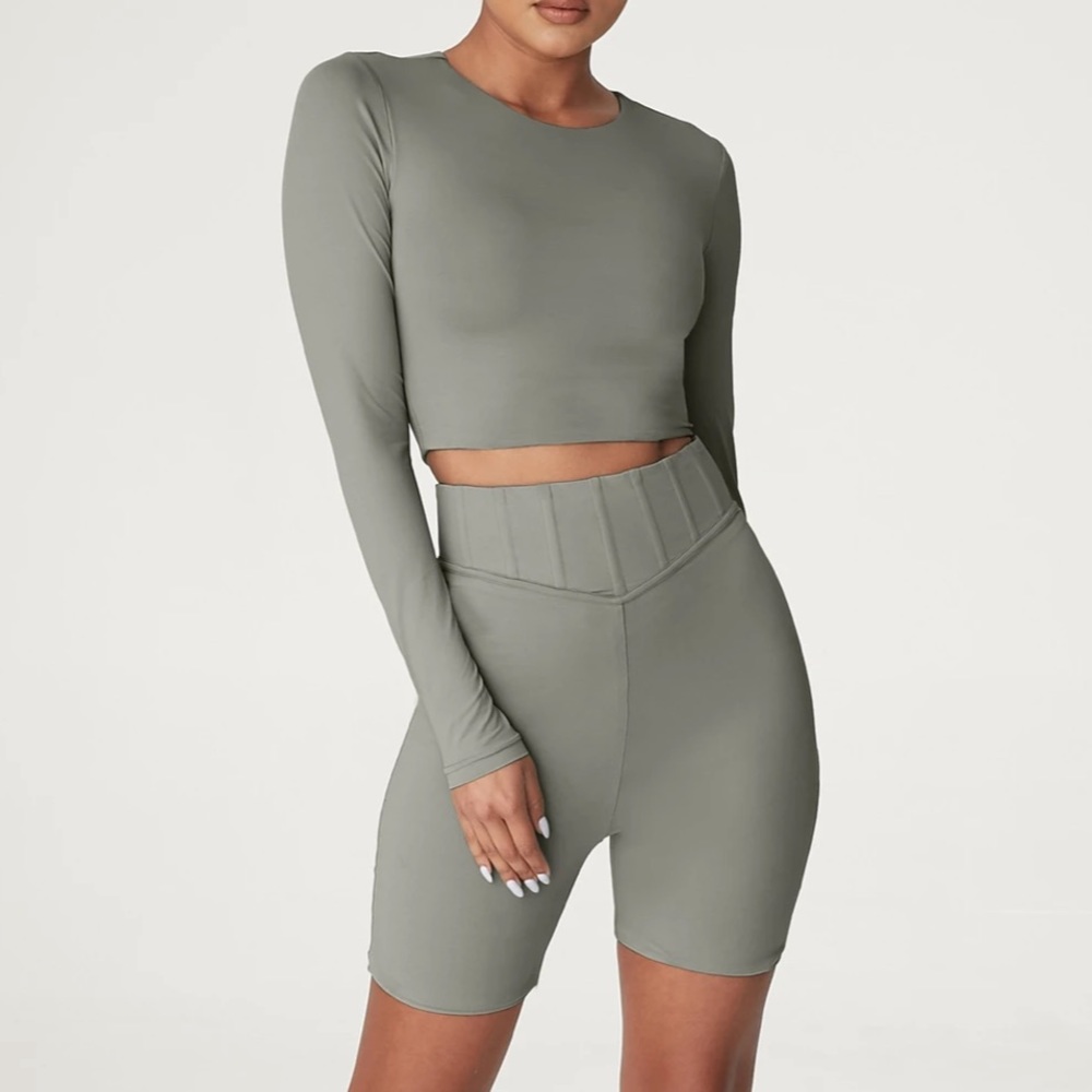 Meshki Emely Crop Top and Chaya Biker Shorts Set